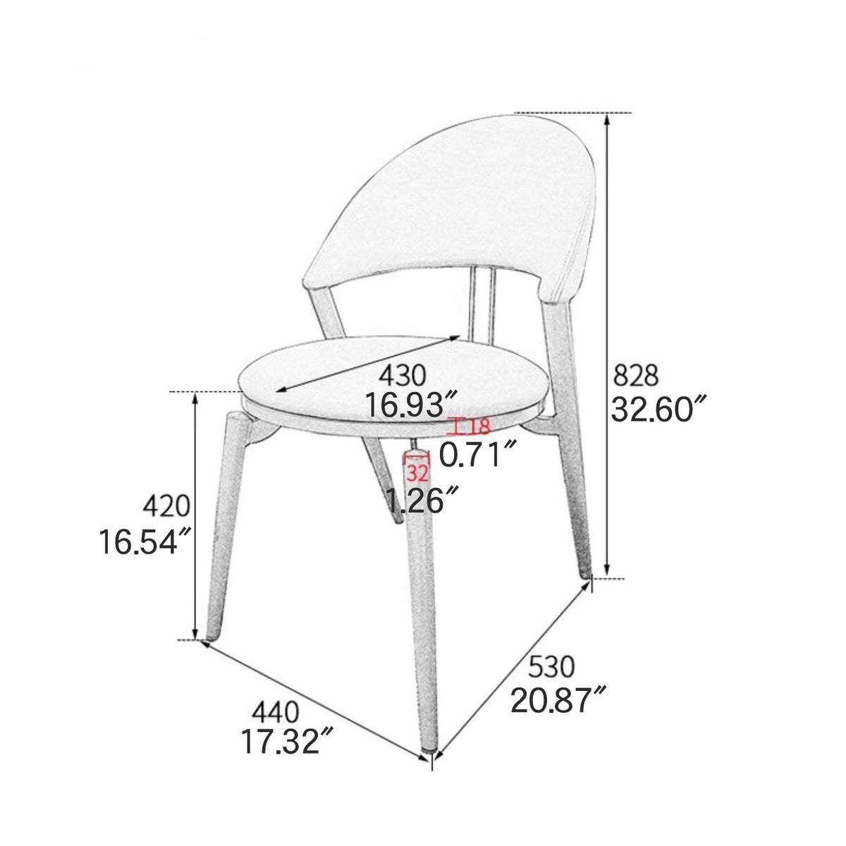 高品質PUレザー合成皮革チェア|快適&おしゃれなデザイン fmbs-015