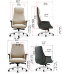 「高級感漂う合成皮革チェア – シリコンフィル&多層板使用 最高級PUレザー」 fmbs-019