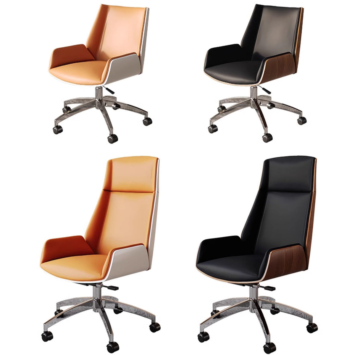 「高級感漂う合成皮革チェア – シリコンフィル&多層板使用 最高級PUレザー」 fmbs-019