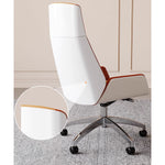 「高級感漂う合成皮革チェア – シリコンフィル&多層板使用 最高級PUレザー」 fmbs-019