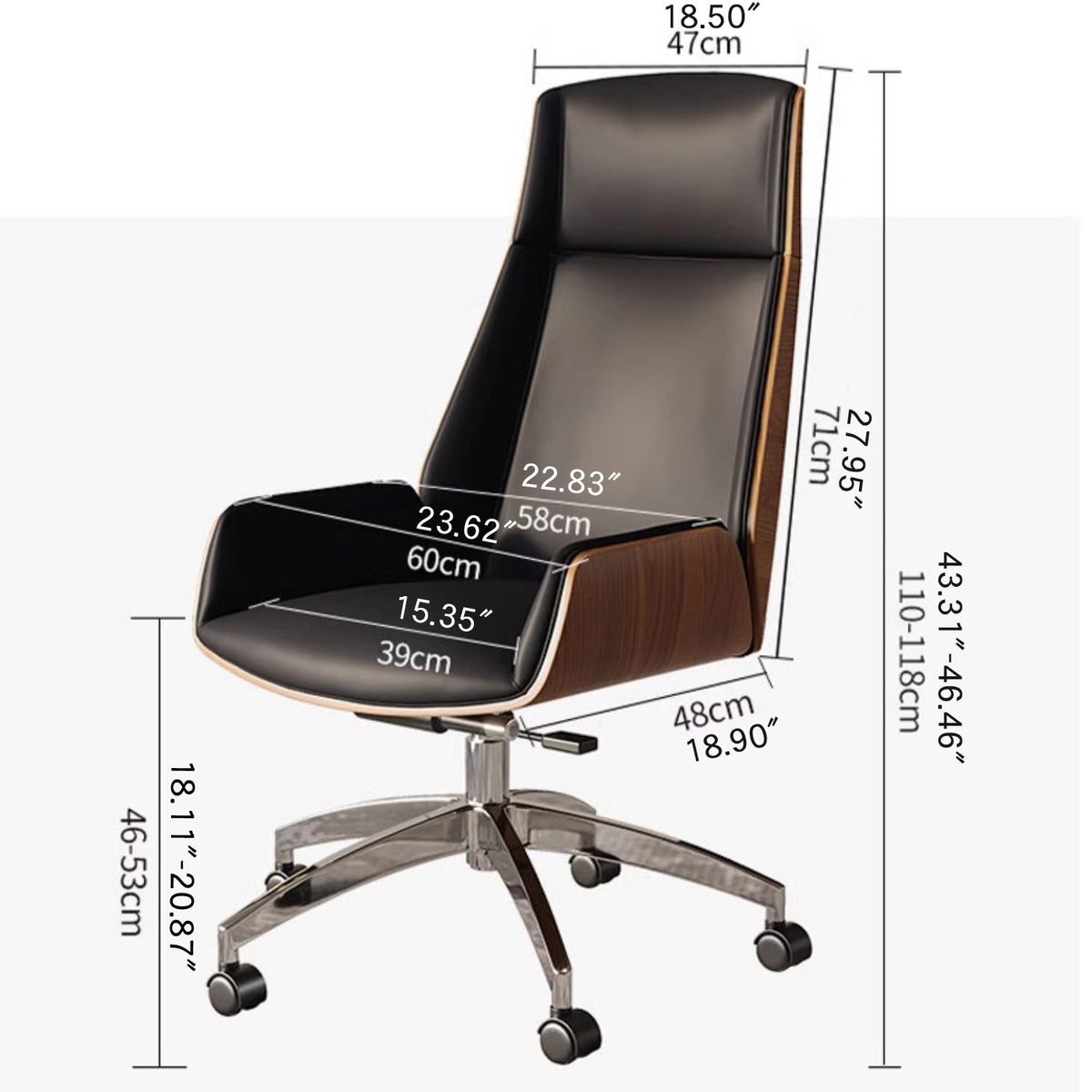 「高級感漂う合成皮革チェア – シリコンフィル&多層板使用 最高級PUレザー」 fmbs-019