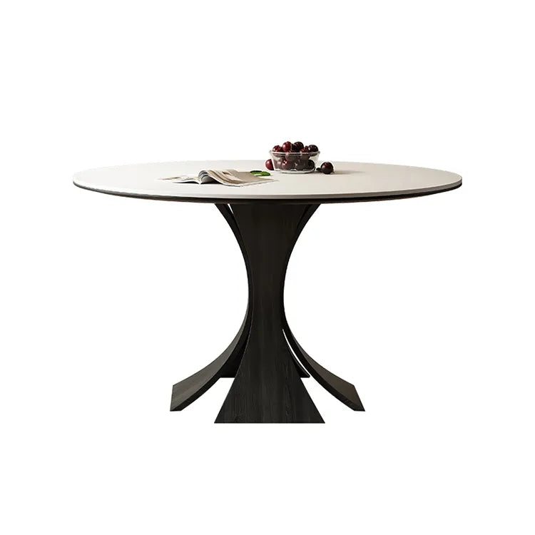 テーブル ホワイト ブラック セラミック 無垢材 多層板 fmc-3758