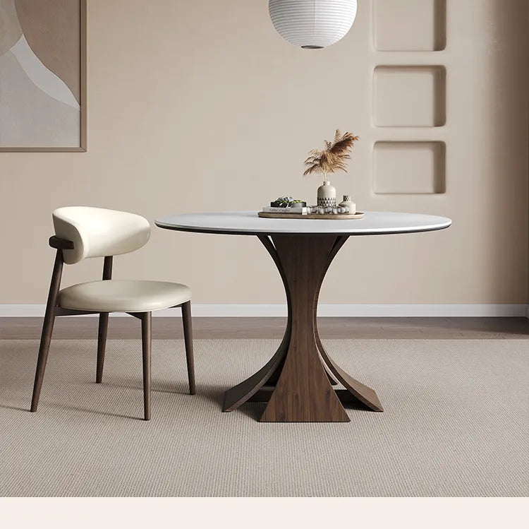 テーブル ホワイト ブラック セラミック 無垢材 多層板 fmc-3758