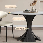 テーブル ホワイト ブラック セラミック 無垢材 多層板 fmc-3758