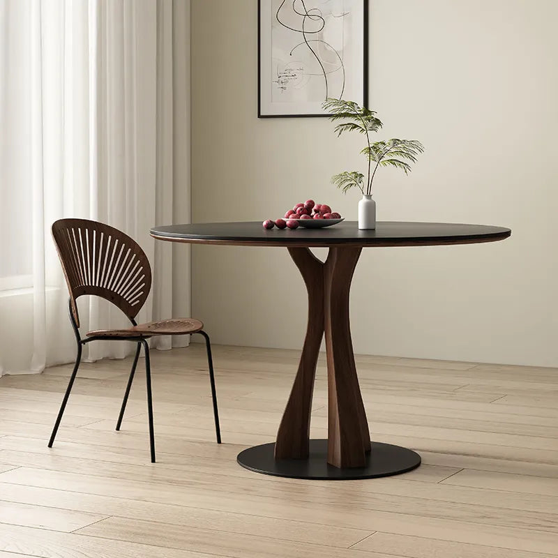 テーブル ホワイト ブラック カラー1 セラミック 無垢材 多層板 fmc-3759