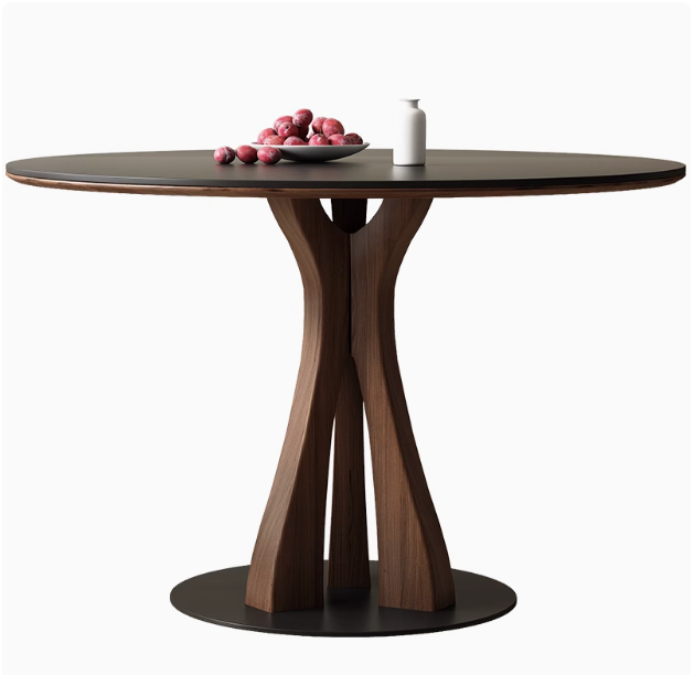 テーブル ホワイト ブラック カラー1 セラミック 無垢材 多層板 fmc-3759