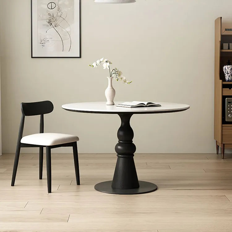 テーブル ホワイト ブラック カラー1 セラミック 無垢材 多層板 fmc-3762