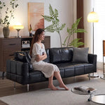 ソファー ブラック ダークブラウン イエロー グリーン 無垢材 シリコンフィル 合皮 fmdgz-3710