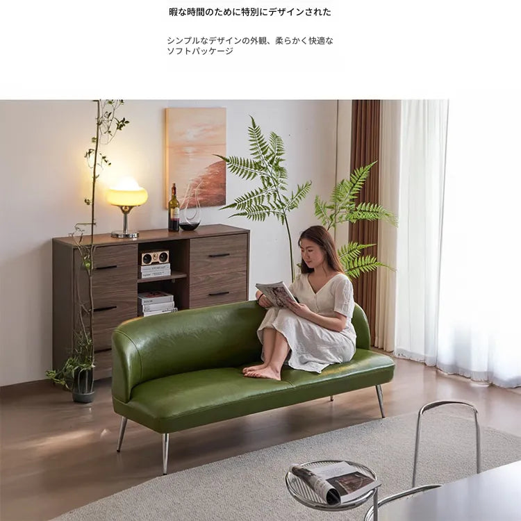 ソファー グリーン ブラック イエロー 無垢材 合皮 fmdgz-3711