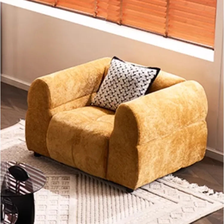 ソファー イエロー ブラック グリーン ブルー パイン シリコンフィル シェニール fmdgz-3715