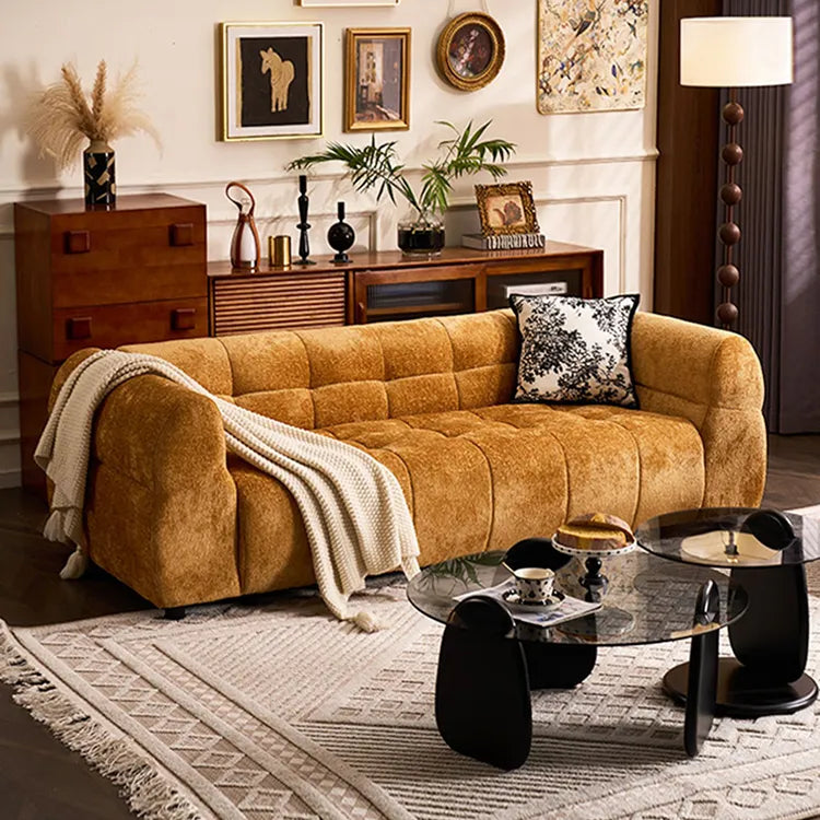 ソファー イエロー ブラック グリーン ブルー パイン シリコンフィル シェニール fmdgz-3715