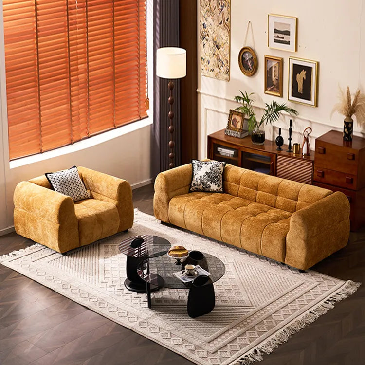 ソファー イエロー ブラック グリーン ブルー パイン シリコンフィル シェニール fmdgz-3715