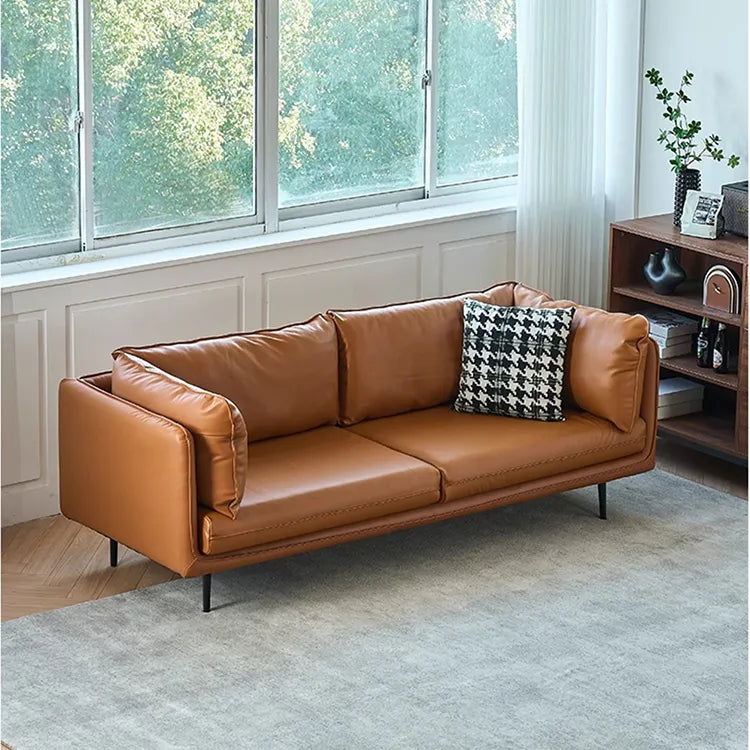 ソファー ライトブラウン ブラック パイン シリコンフィル 本革 合皮 fmdgz-3718