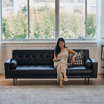 ソファー ブラック パイン 合皮 fmdgz-3720