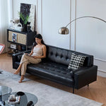 ソファー ブラック パイン 合皮 fmdgz-3720