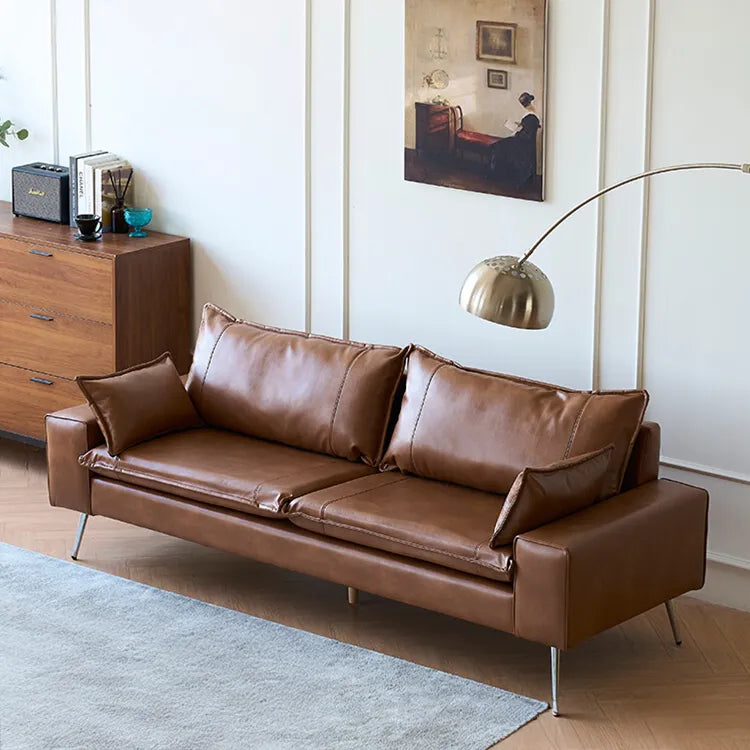 ソファー ブラウン カラー1 無垢材 シリコンフィル ステンレス 合皮 fmdgz-3726