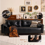 ソファー ブラック グリーン ダークブラウン ライトブラウン パイン シリコンフィル 合皮 fmdgz-3730