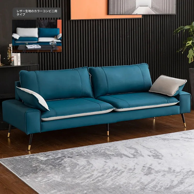 ソファー カラー1 カラー2 カラー3 カラー4 カラー5 無垢材 シリコンフィル 合皮 エアレザー fmdgz-3731