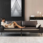 ソファー カラー1 カラー2 カラー3 カラー4 カラー5 無垢材 シリコンフィル 合皮 エアレザー fmdgz-3731