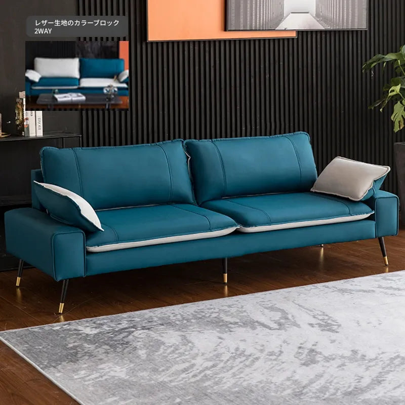 ソファー カラー1 カラー2 カラー3 カラー4 カラー5 無垢材 シリコンフィル 合皮 エアレザー fmdgz-3731