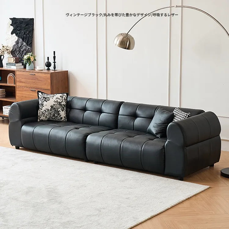 ソファー ブラック 無垢材 合皮 fmdgz-3733