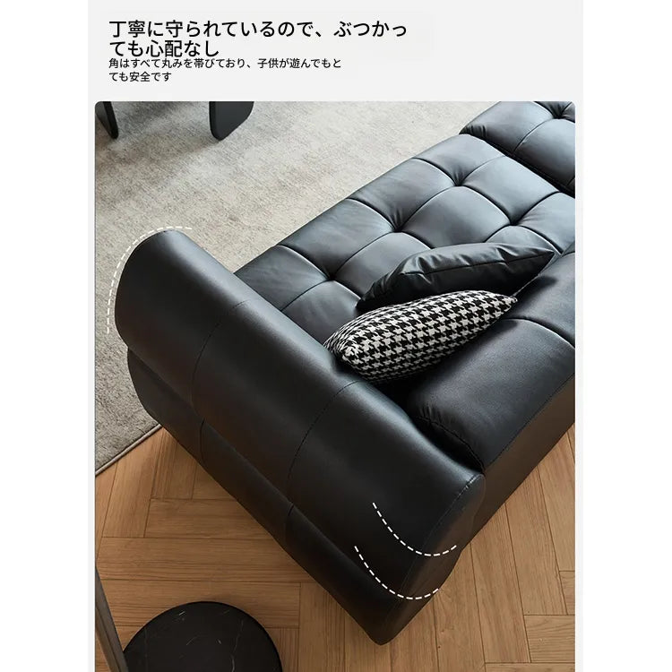 ソファー ブラック 無垢材 合皮 fmdgz-3733