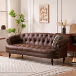 ソファー ライトブラウン パイン 合皮 fmdgz-3734