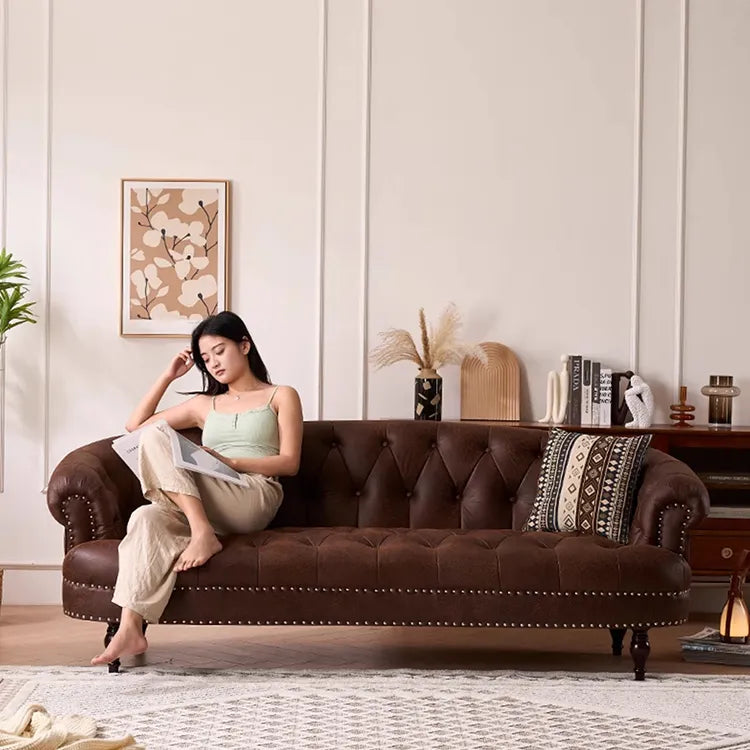 ソファー ライトブラウン パイン 合皮 fmdgz-3734