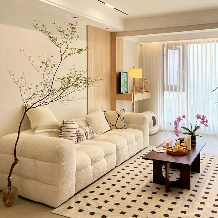 ソファー ベージュ グレー ダークブラウン 無垢材 シープボア fmdgz-3737