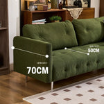 ソファー グリーン ライトブラウン ベージュ イエロー 無垢材 シリコンフィル コーデュロイ fmdgz-3740