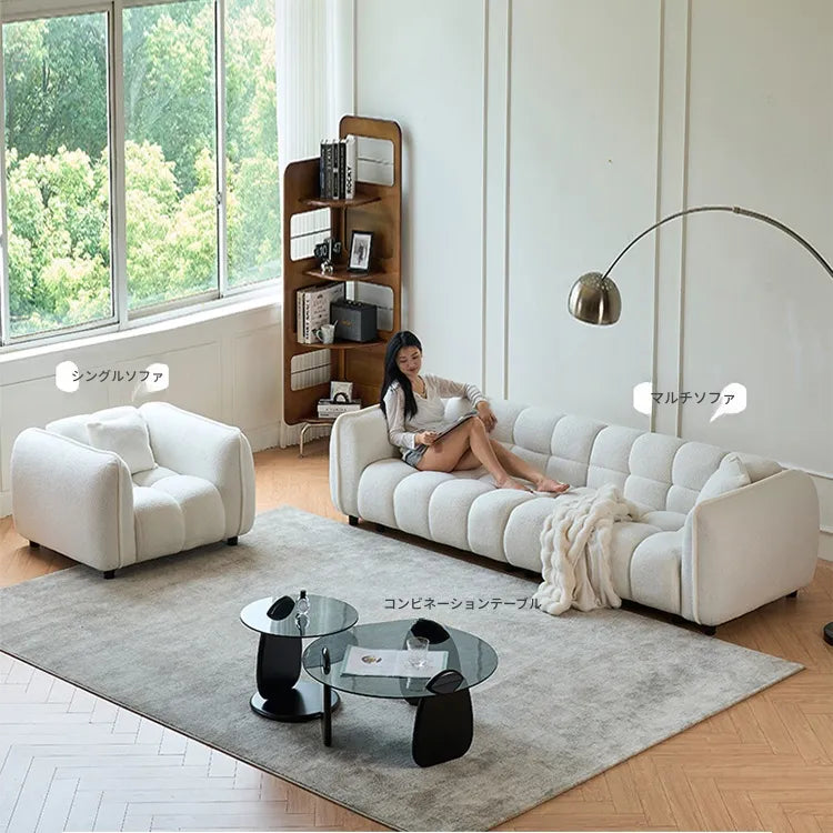 ソファー ベージュ グリーン ライトグレー ライトブラウン オレンジグリーン ライトブルー 無垢材 シープボア fmdgz-3745