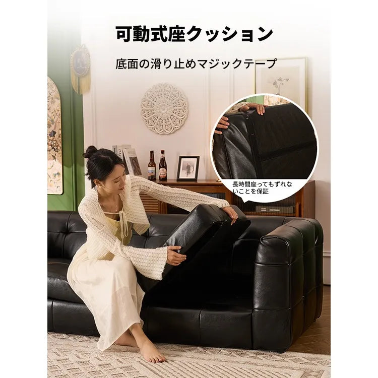 ソファー ブラック 無垢材 合皮 fmdgz-3747