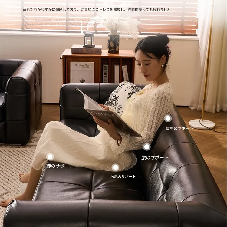 ソファー ブラック 無垢材 合皮 fmdgz-3747