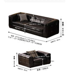 ソファー ブラック 無垢材 合皮 fmdgz-3747