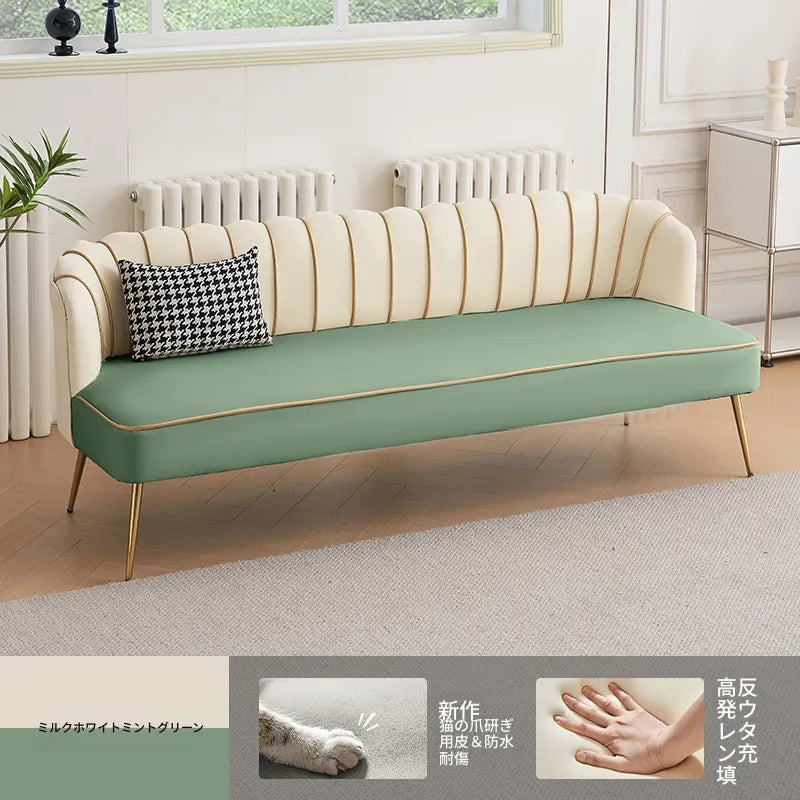 ソファー ベージュ グリーン オレンジ グレー カラー1 カラー2 カラー3 カラー4 カラー5 カラー6 無垢材 合皮 fmdgz-3751