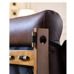 シリコンフィル本革製リラクゼーションチェア - リッチな座り心地とスタイリッシュなデザインでくつろぎの時間を演出 fme-3130