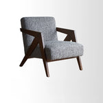 スタイリッシュな綿麻チェア|ナチュラルウッドフレームのリビング家具|快適な座り心地と洗練されたデザイン fme-3132