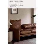 高級感漂う合成皮革ソファー|ダウンとパイン無垢材使用で快適な座り心地|リビングに最適なデザイン fme-3133