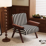 シックなストライプデザインの多層板チェア|おしゃれなリビングに最適な家具 fme-3134