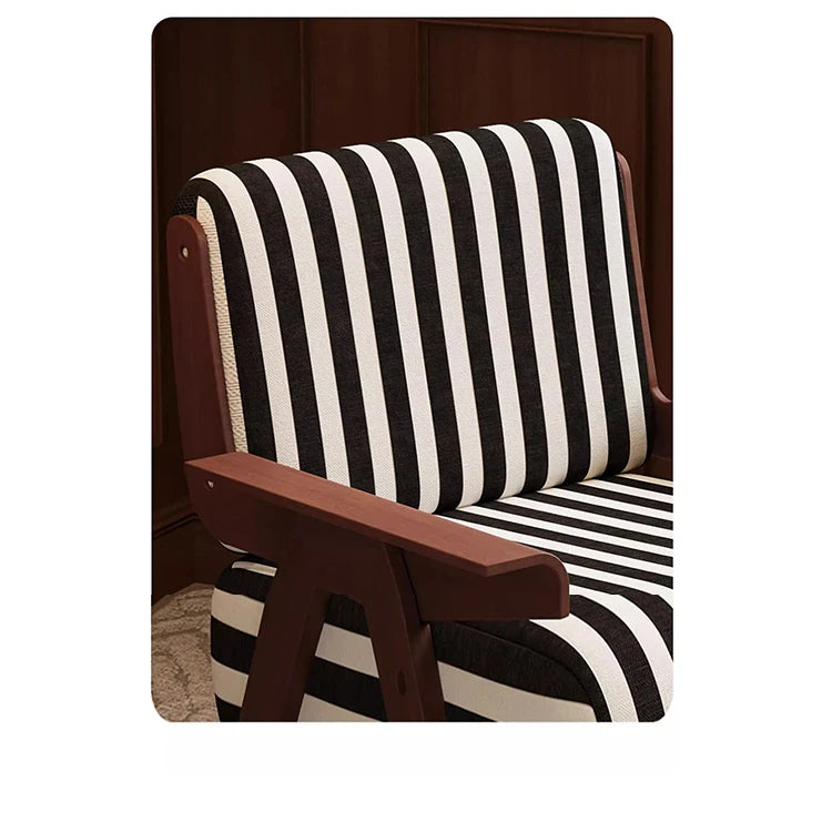 シックなストライプデザインの多層板チェア|おしゃれなリビングに最適な家具 fme-3134