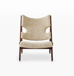 シープボア&シリコンフィル アッシュ材チェア - 快適なリラックス空間のための洗練されたデザイン fme-3136