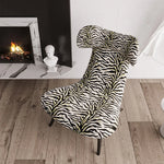 ジブラ模様の多層板コーデュロイチェア - スタイリッシュなリビングルームのアクセントに最適! fme-3138