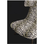 ジブラ模様の多層板コーデュロイチェア - スタイリッシュなリビングルームのアクセントに最適! fme-3138