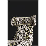 ジブラ模様の多層板コーデュロイチェア - スタイリッシュなリビングルームのアクセントに最適! fme-3138