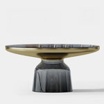 センターテーブル 強化ガラス エレガントモダンデザイン ルームアクセサリー兼用 調和の取れたインテリアに最適 fmfd-5054