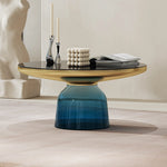 センターテーブル 強化ガラス エレガントモダンデザイン ルームアクセサリー兼用 調和の取れたインテリアに最適 fmfd-5054