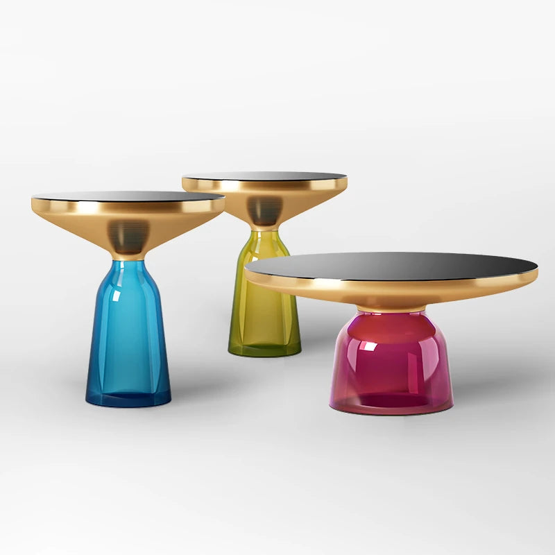 センターテーブル 強化ガラス エレガントモダンデザイン ルームアクセサリー兼用 調和の取れたインテリアに最適 fmfd-5054