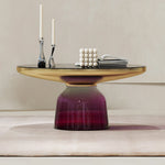 センターテーブル 強化ガラス エレガントモダンデザイン ルームアクセサリー兼用 調和の取れたインテリアに最適 fmfd-5054