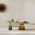 センターテーブル 強化ガラス エレガントモダンデザイン ルームアクセサリー兼用 調和の取れたインテリアに最適 fmfd-5054