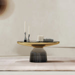 センターテーブル 強化ガラス エレガントモダンデザイン ルームアクセサリー兼用 調和の取れたインテリアに最適 fmfd-5054